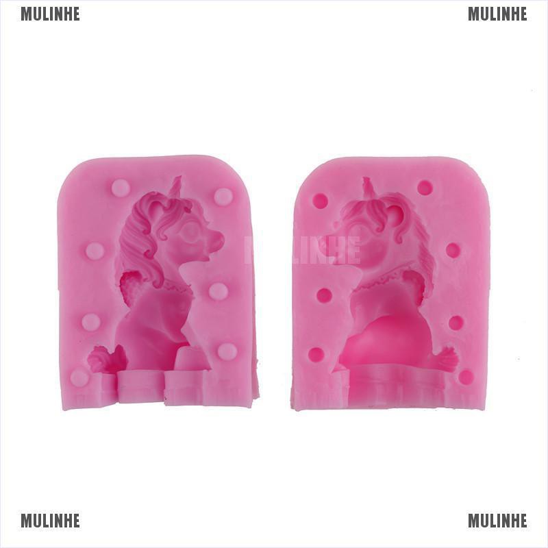 Bộ 2 Khuôn Silicone Làm Bánh Hình Kỳ Lân 3D