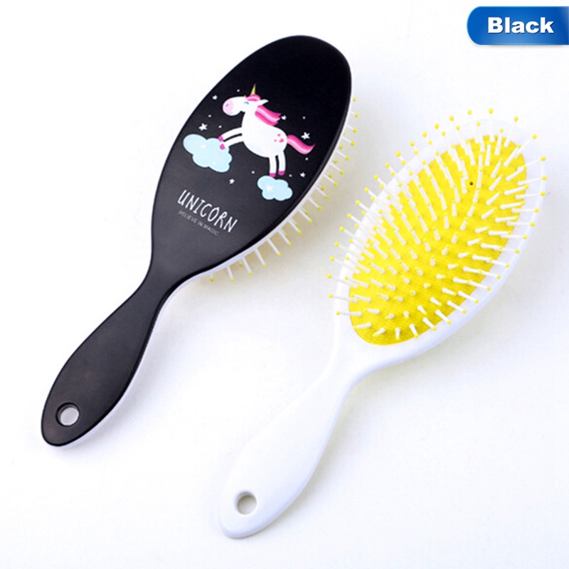 1 lược chải tóc mát xa da đầu hình kỳ lân dễ thương