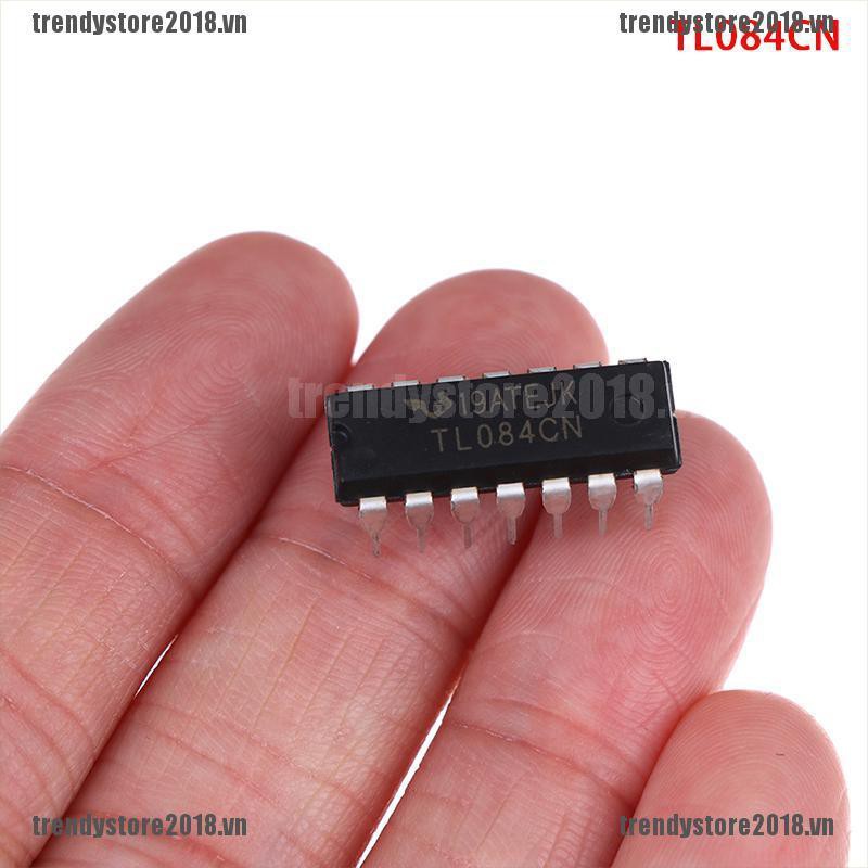 Bộ 10 Linh Kiện Điện Tử DIP-14 TL084CN Inline