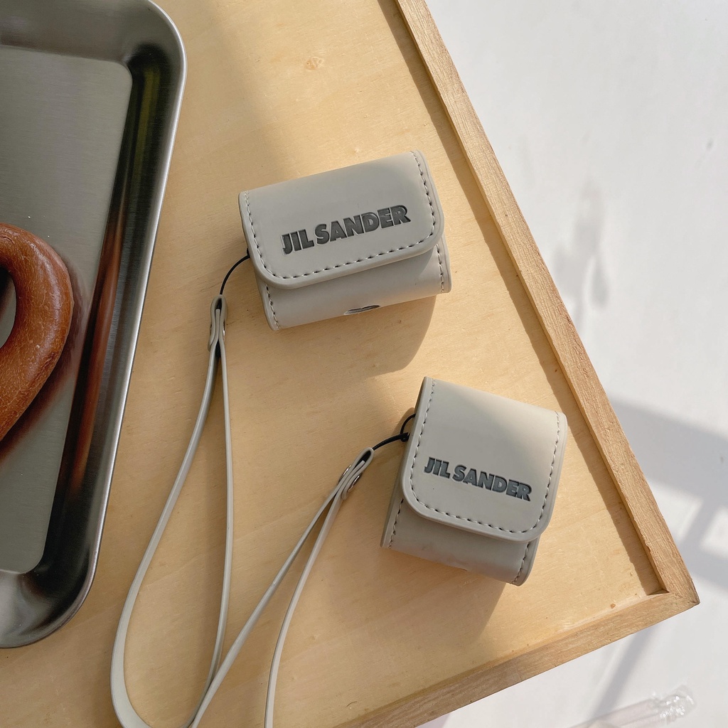 Vỏ Da Bảo Vệ Hộp Sạc Tai Nghe AirPods3gen AirPods3 Màu Xanh Dương Phong Cách Đường Phố 2021 Ốp