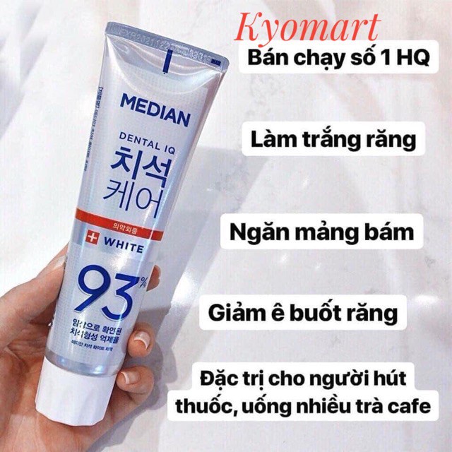 Kem Đánh Răng Median Dental IQ 93% Hàn Quốc 120g