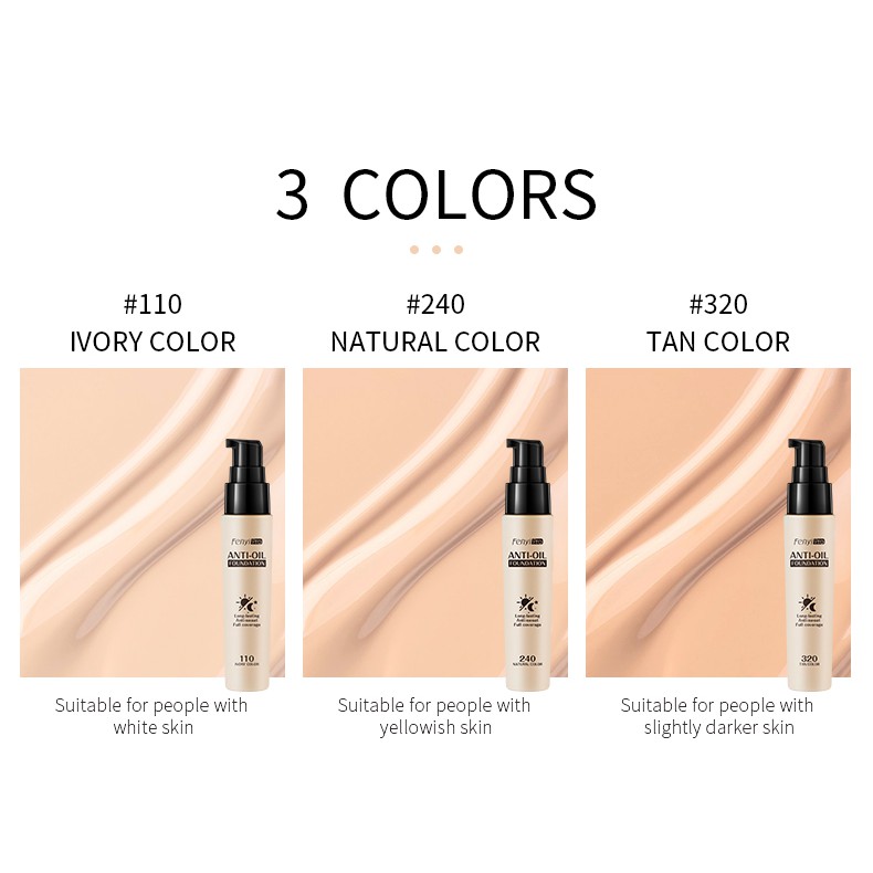 Kem Nền Fenyi Pro Che Khuyết Điểm Dạng Lỏng Lâu Trôi Chống Thấm Nước 30ml