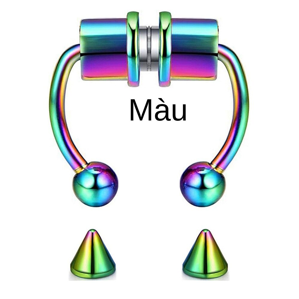 Khuyên Mũi Nam Châm Bằng Thép Không Gỉ