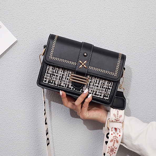 Túi Xách Đeo Vai Hình Vuông Cỡ Nhỏ Phong Cách Hàn Quốc Thời Trang Cho Nữ