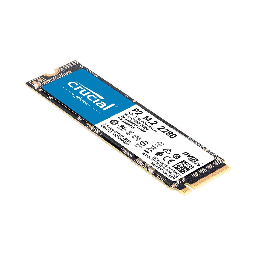 *LAGHITECH* (NEW) Ổ Cứng SSD Crucial P2 M2 2280 3D NAND PCIe NVMe Chính Hãng Crucial (Bảo Hành 5 năm)