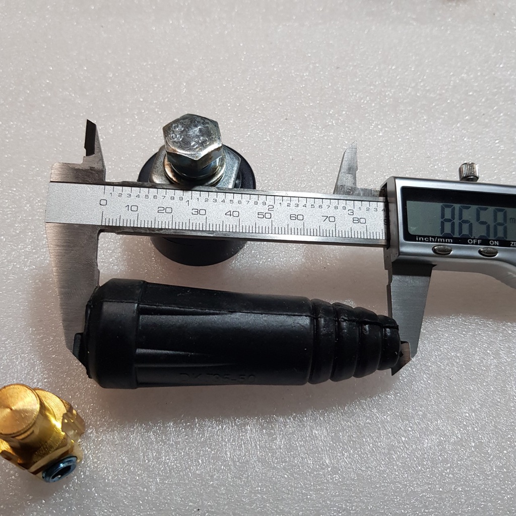 Rắc cắm máy hàn 35-50 và 25-10 // Chuôi cắm máy hàn 35-50 và 25-10