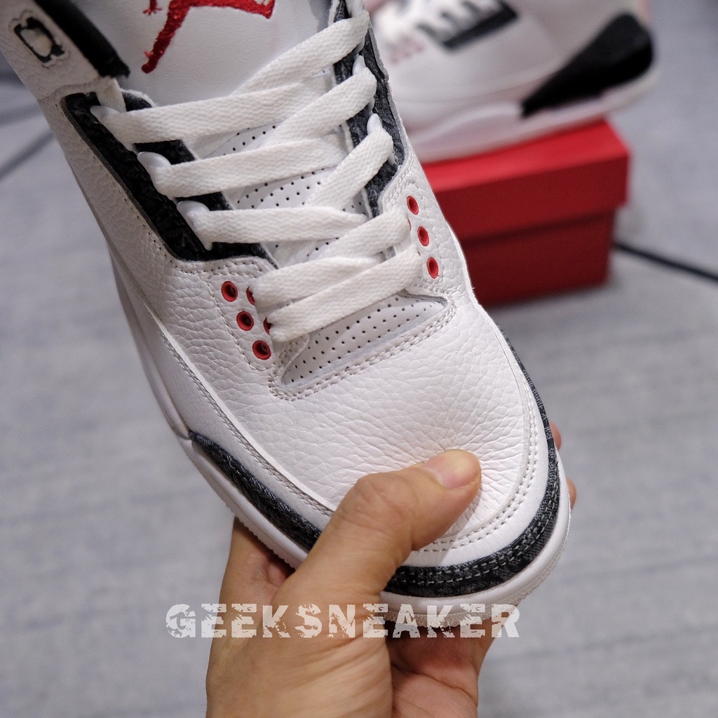 [GeekSneaker] Giày  Air Jordan 3 Retro Denim SE Fire Red CZ6431-100