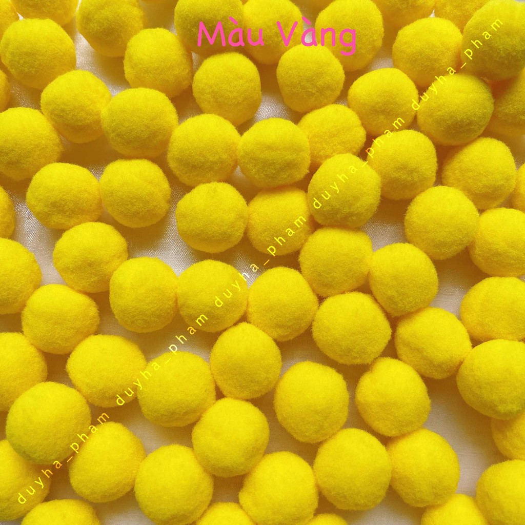 [NHIỀU SIZE]  HẠT POMPOM, HẠT LEN BÔNG