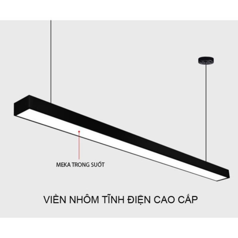 Đèn thả văn phòng, đèn máng thả trần dạng hộp -KT 7cm, 10cm,20cm.30cm - Led loại 1 Poli - Bảo hành 2 năm