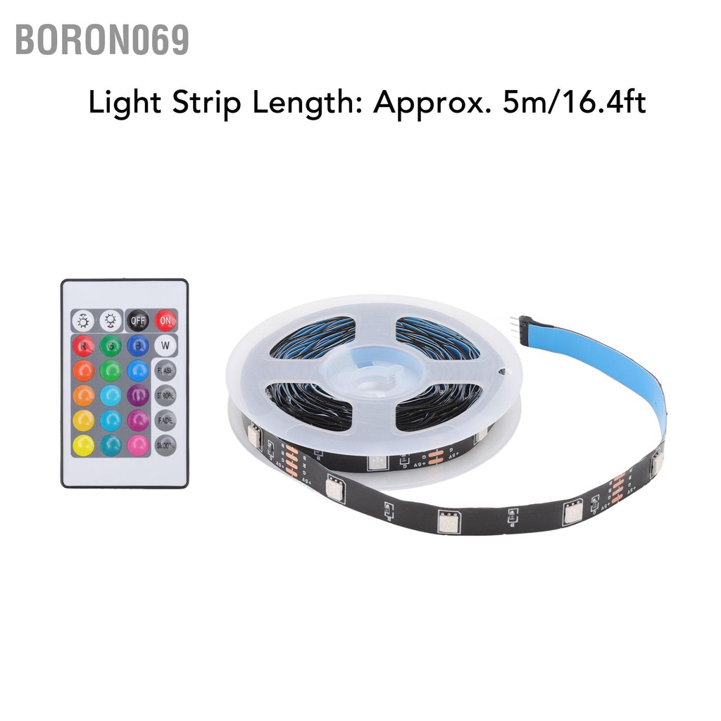 Boron069 Đèn dải WiFi RGB Đa chức năng Điều khiển ứng dụng có thể điều chỉnh độ sáng 5050 Dải ánh LED thông minh cho Tiệc tại nhà KTV 16 4ft