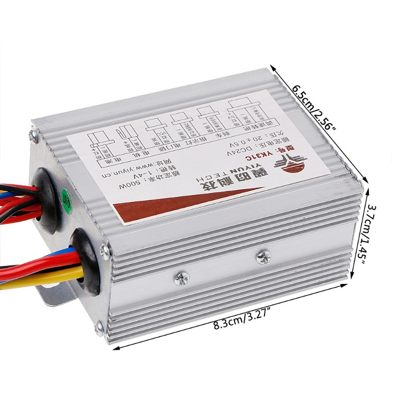 Bộ Điều Khiển Tốc Độ Động Cơ Chổi Than Wer Dc 24v 500w 30a Cho Xe Đạp Điện
