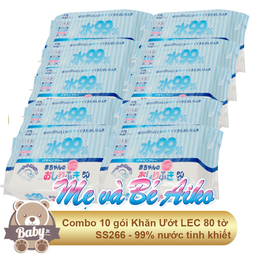 Giấy ướt LEC/Life Do Plus nước tinh khiết 99% E161 80 tờ