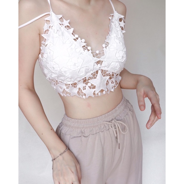 [Mã 252FASHIONSALE giảm 12% đơn 99K] ÁO CROPTOP REN 3D | BigBuy360 - bigbuy360.vn