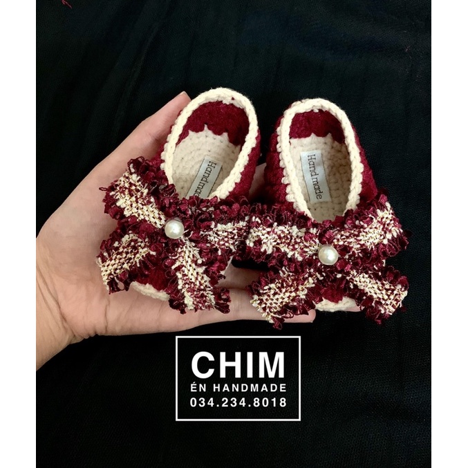 Giày đỏ nơ dạ