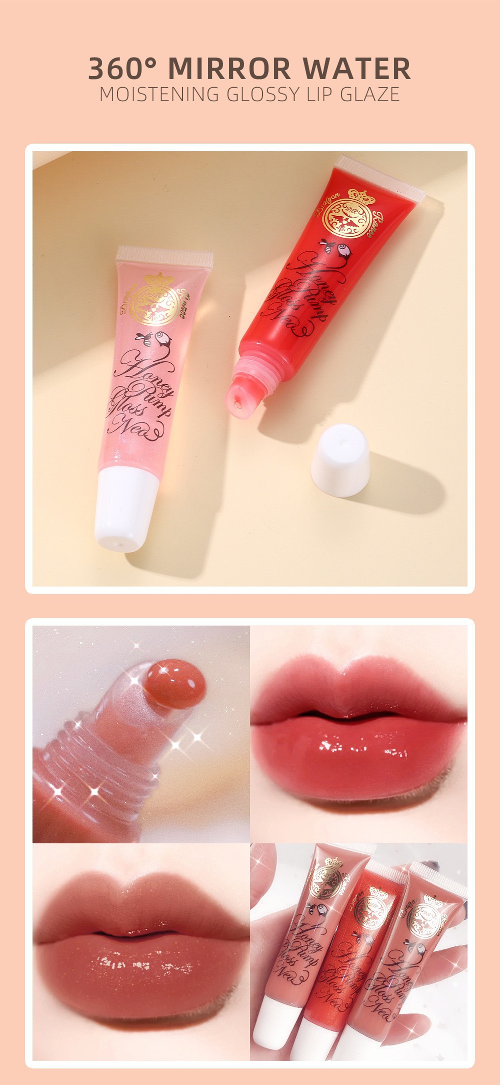 [Hàng mới về] Son Bóng Màu Trong Suốt Dễ Sử Dụng | BigBuy360 - bigbuy360.vn