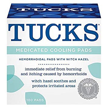 Miếng lót lạnh Tucks - giúp giảm đau sau sinh và giảm đau trĩ.