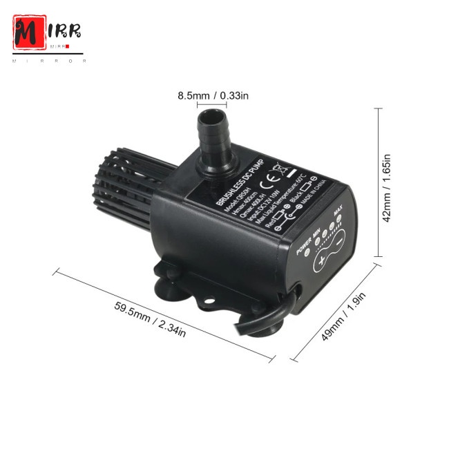 Máy bơm nước mini không chổi than 4 chế độ FNC DC12V USB 5V chất lượng cao