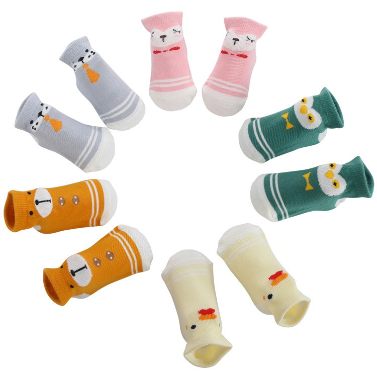 Tất Trẻ Em Cute Chống Trượt - Set 5 đôi