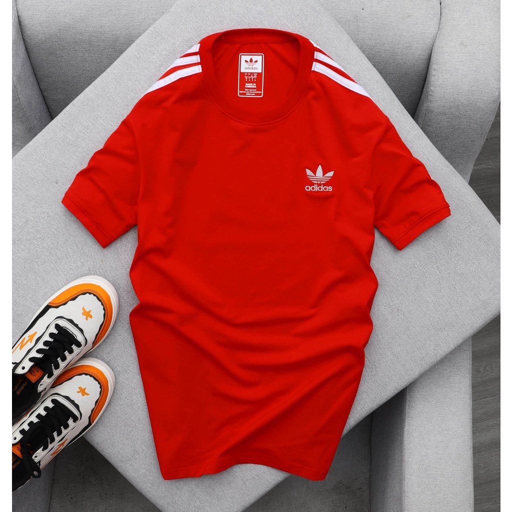 Áo thun nam (40-95kg) Adidas, vải cotton 100% co giãn, dày dặn