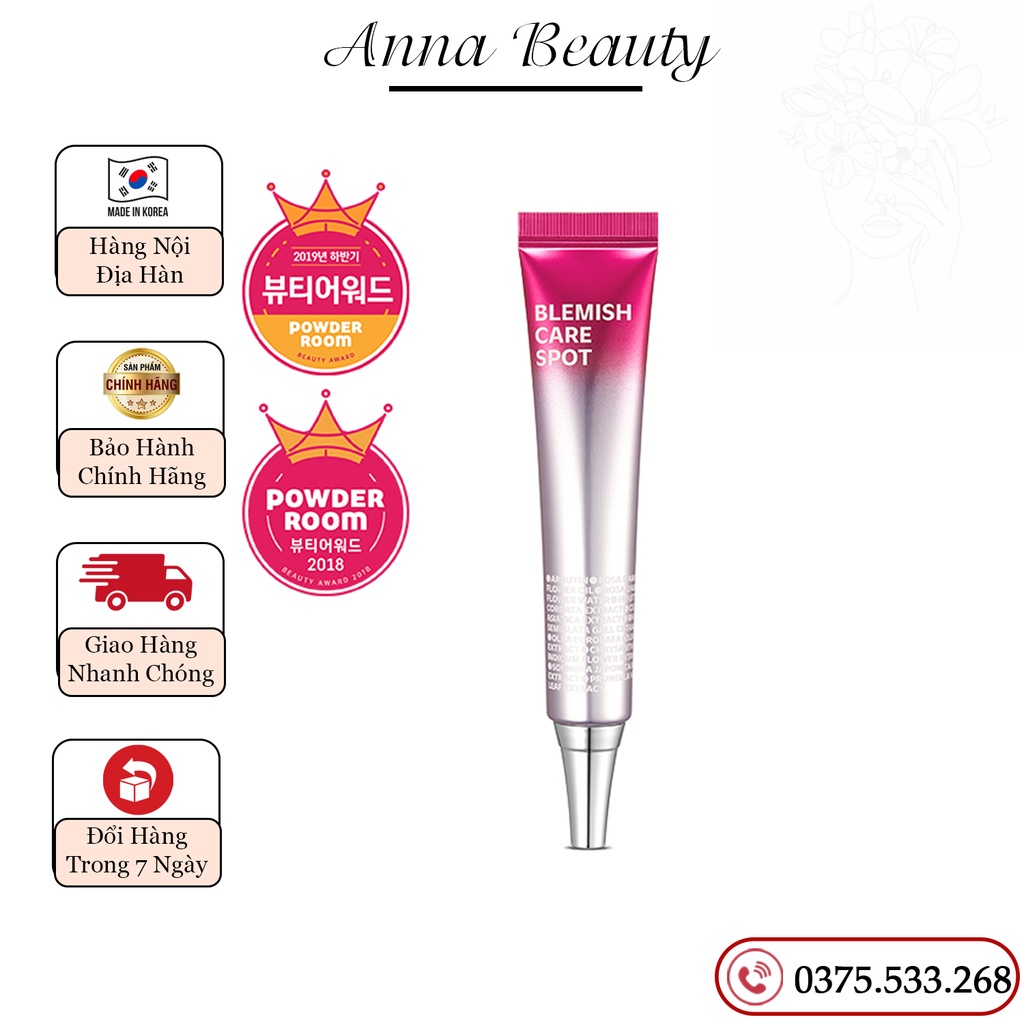 Cao Nám, Tàn Nhang Isoi Bulgarian Rose Blemish Care Spot, Lên Tone Da, Sáng Đều Màu Da 25ml