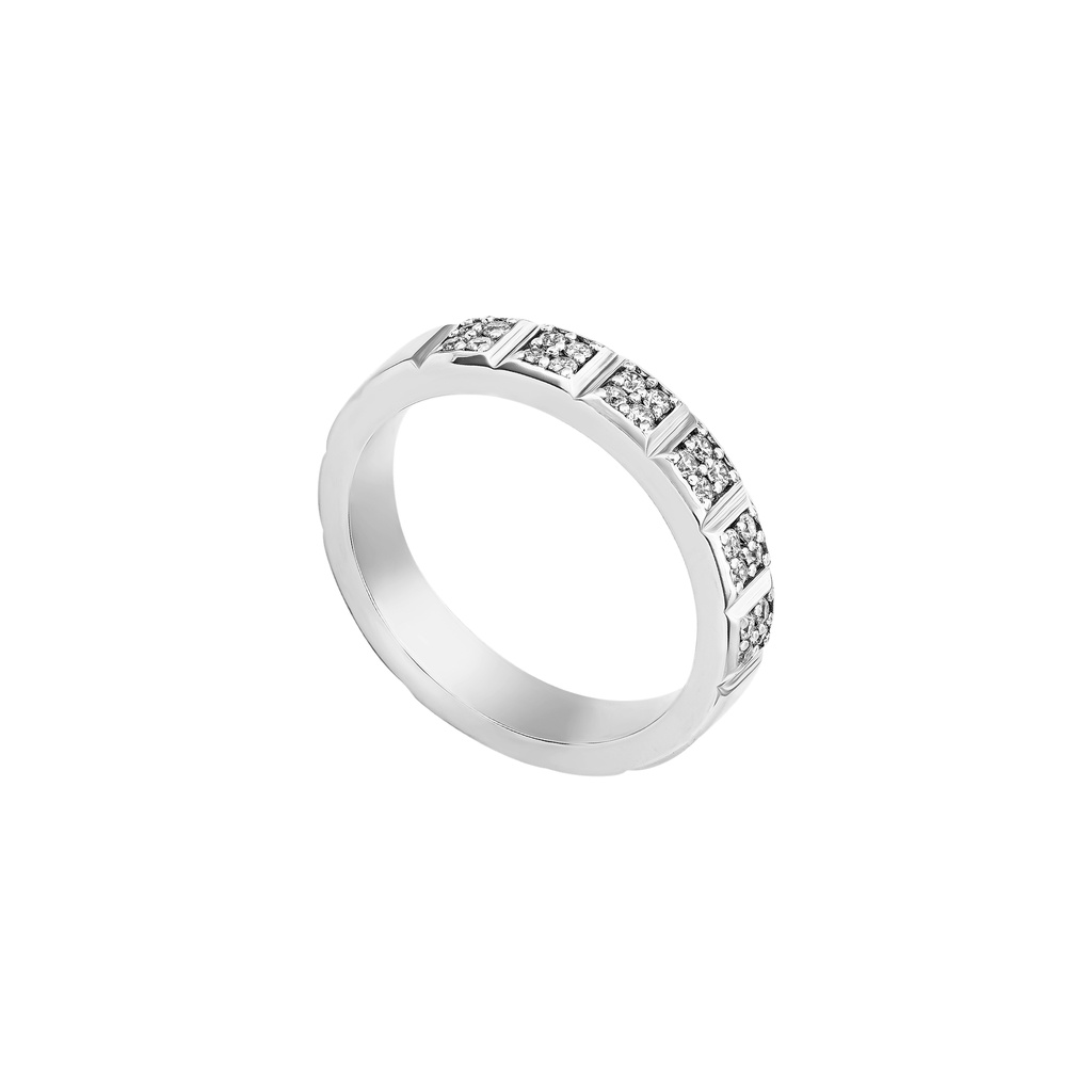 Nhẫn bạc đính đá ECZ PNJSilver XM00W000031