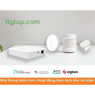 (bh 12th) Bộ trung tâm nhà thông minh Gateway hệ zigbee QCTGW001