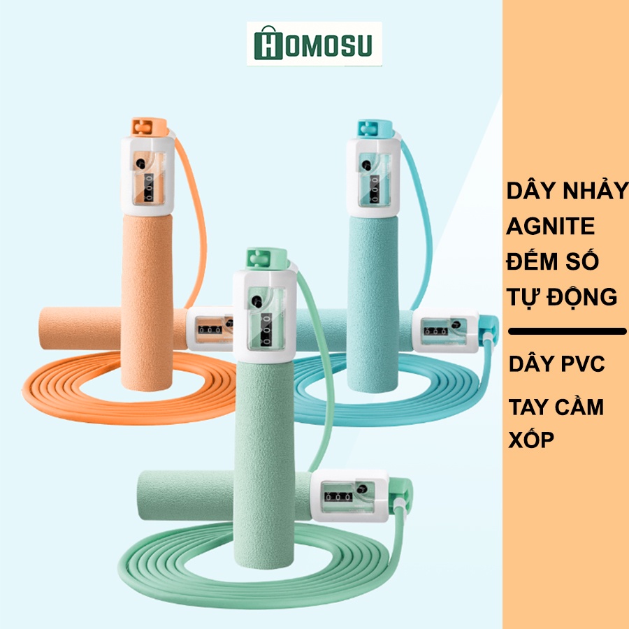 Dây Nhảy Đếm Số Tự Động Agnite Dài 2,8m F4103