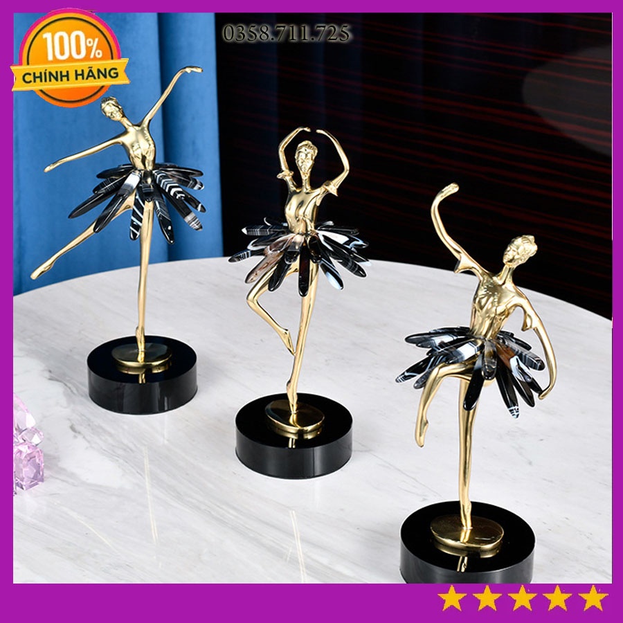 Tượng trang trí hình vũ công ba lê decor cao cấp, Tượng decor nhà cửa độc đáo