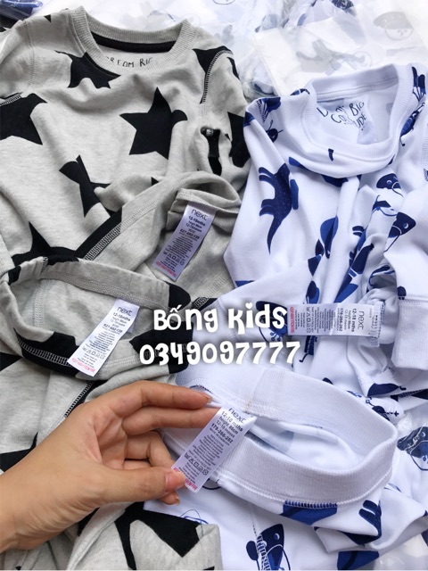 Bộ Thu PJ Bé Trai Cotton N3xt(Còn lẻ)