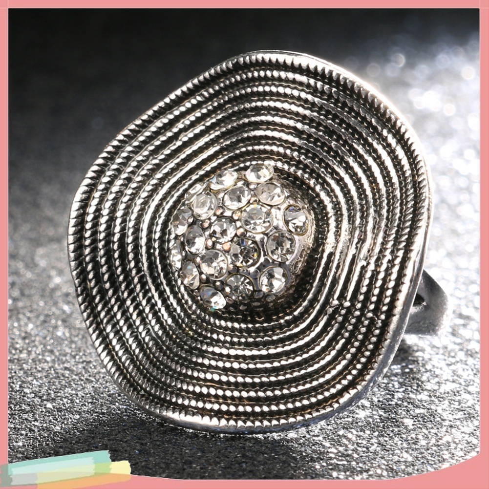 Nhẫn Đính Đá Lấp Lánh Phong Cách Boho Cổ Điển Cho Nữ