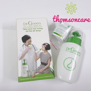 Bình rửa mũi Dr Green, giúp thông mũi, giảm viêm mũi