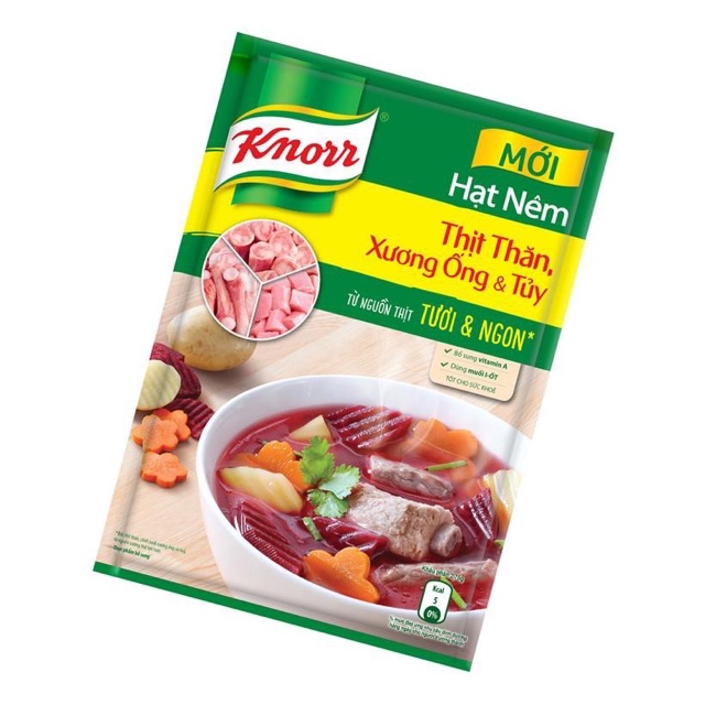 Túi Hạt Nêm Knorr 170g/400g-Thịt Thăn, Xương Ống và Tủy Bổ Sung Vitamin A