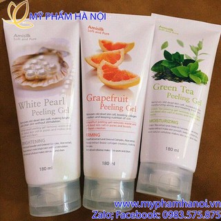 Tẩy da chết Amisilk – White Pearl – Grapefruit – Green Tea