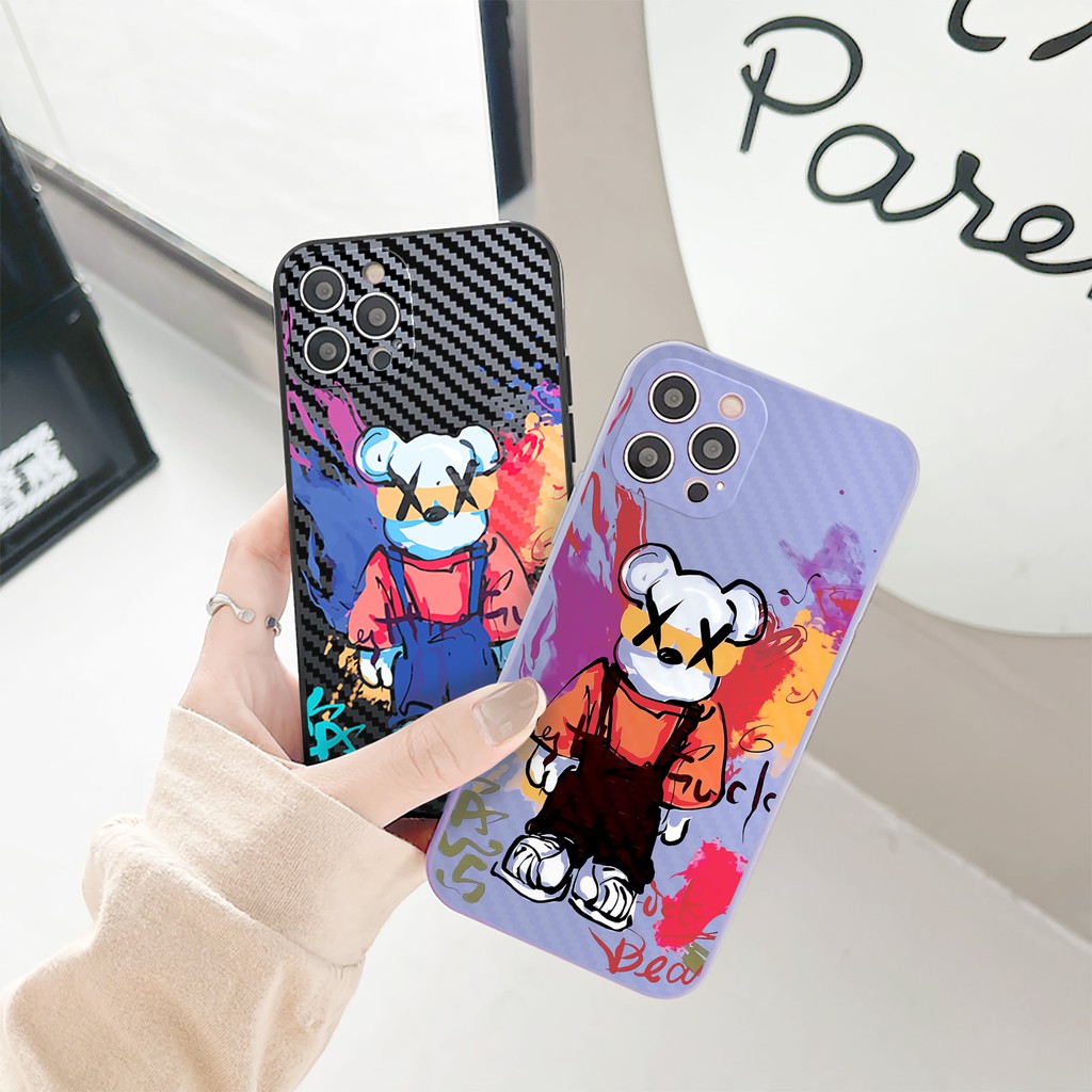 Ốp lưng iphone Whest bear cạnh vuông 6/6plus/6s/6splus/7/7plus/8/8plus/x/xr/xs/11/12/13/pro/max/plus/promax | BigBuy360 - bigbuy360.vn