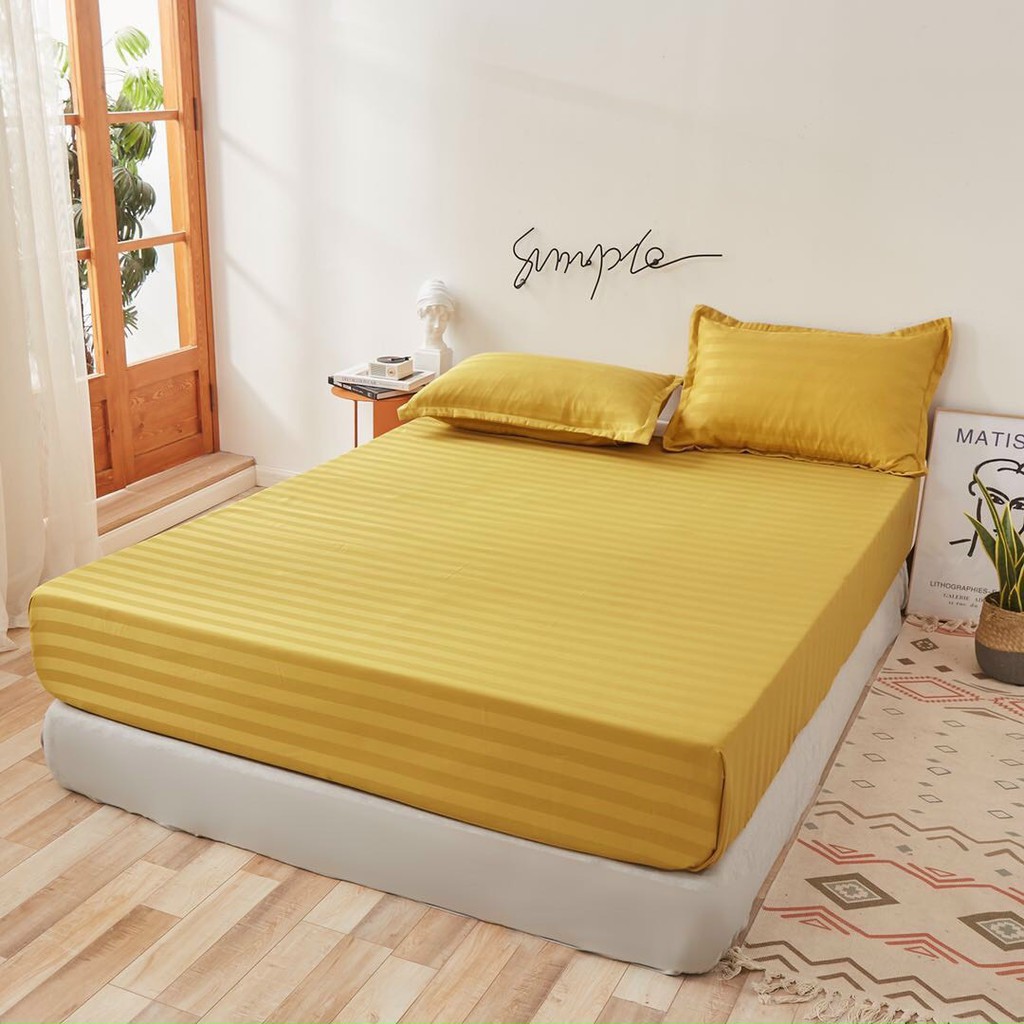 Bộ ga giường và vỏ gối Cotton 3F Khách sạn EMMI Bedding dày dặn đủ size