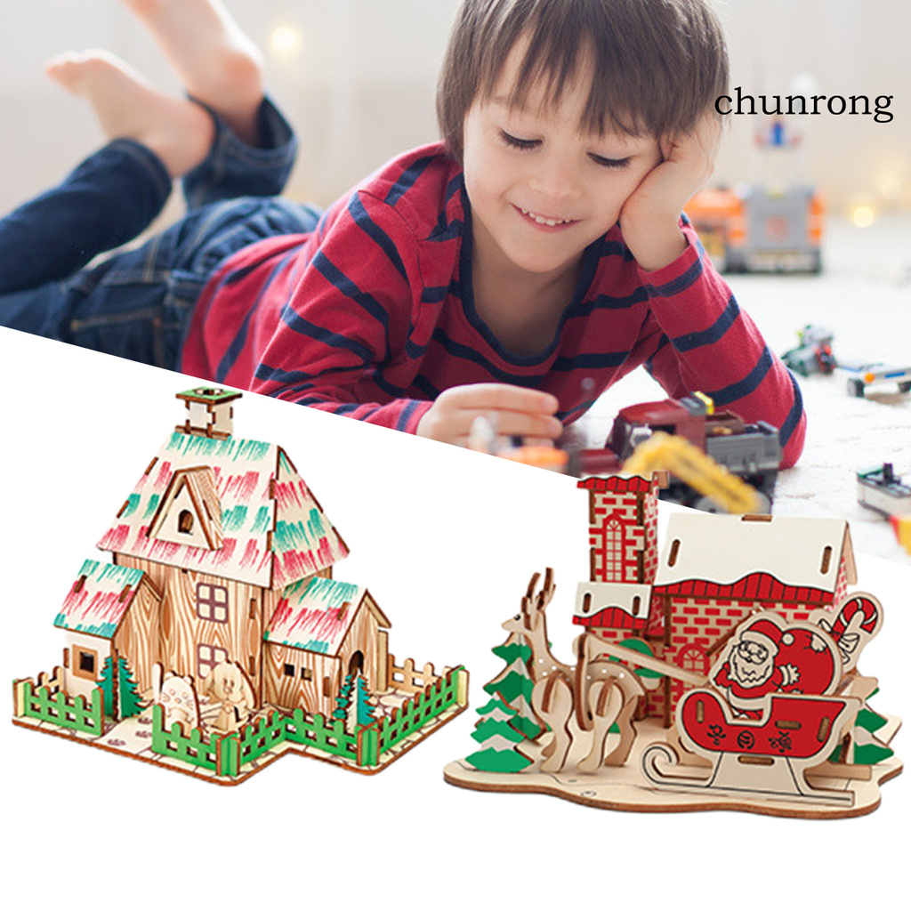 Set 2 Đồ Chơi Nhà Búp Bê Bằng Gỗ Diy Cho Bé