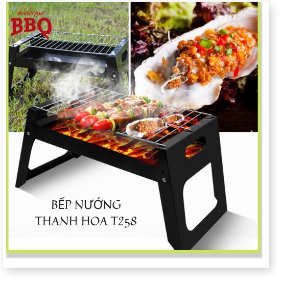 Bếp Nướng Than Hoa Ngoài Trời BBQ  KHÔNG KHÓI T258