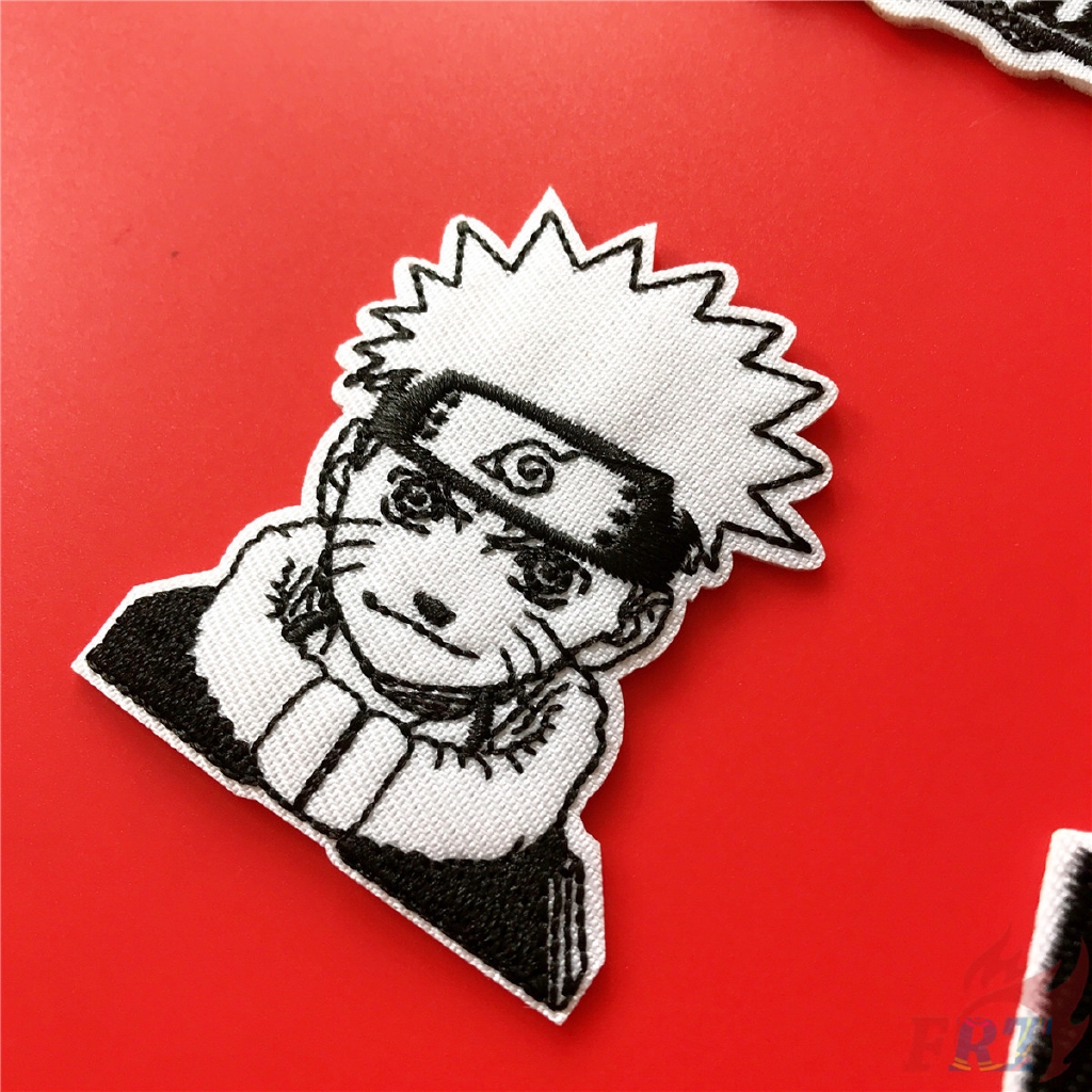 Miếng ủi thêu quần áo hình Uzumaki Naruto &amp; Uchiha Sasuke độc đáo
