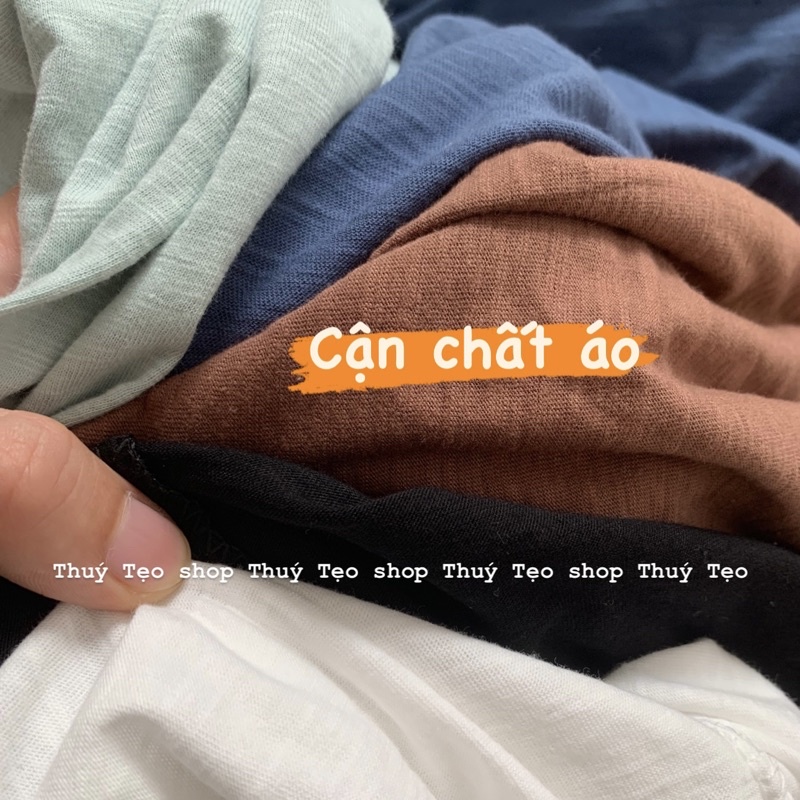 [Hàng sẵn] Áo thun giấy dài tay nữ - Áo thun nữ trơn cổ tròn
