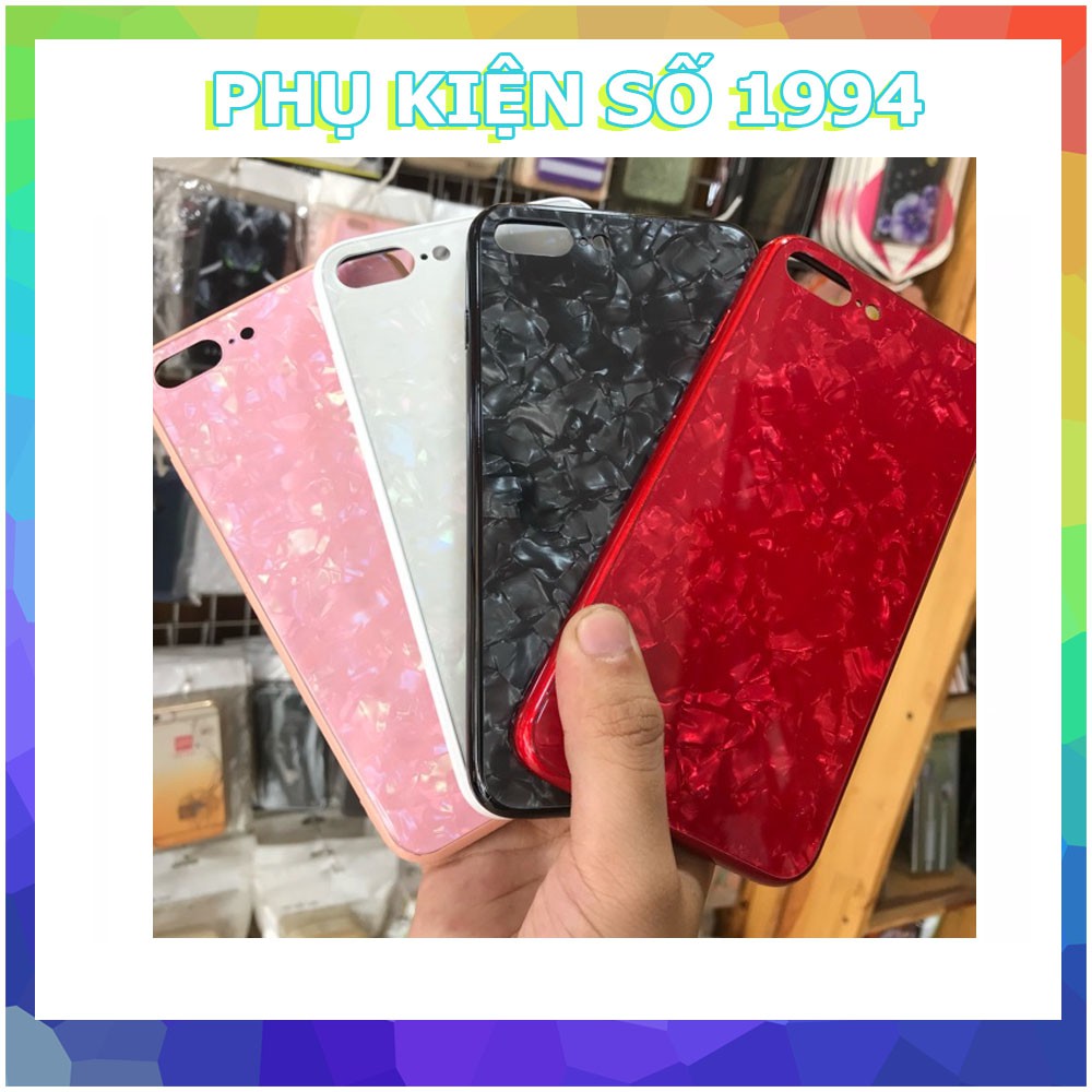Ốp lưng kính vân đá 3D dành cho iPhone 6/7/6plus/8plus/X/Xsmax