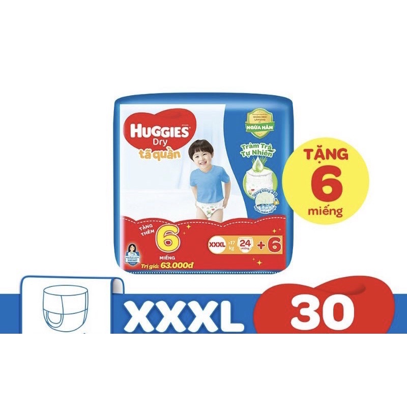 Tã quần huggies xxxl24/huggies goodnites xxxl24
