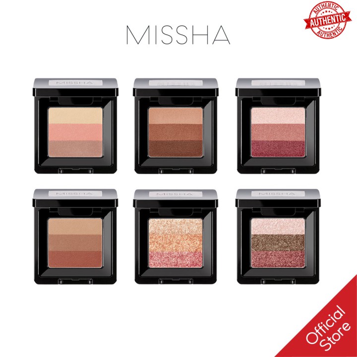 [Mã chiết khấu giảm giá mỹ phẩm chính hãng] Phấn Mắt 3 Màu Missha Triple Shadow version 2 1.5g