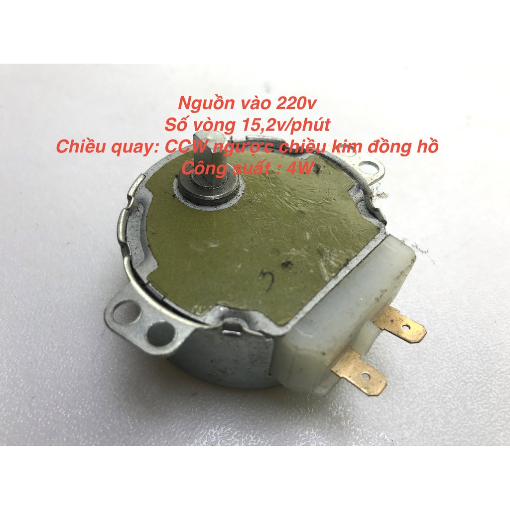 Motor chuyển hướng 15 vòng/ phút ( tuốc năng) quạt