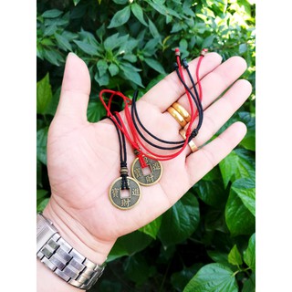 Cặp Đôi Vòng Cổ Đồng Xu May Mắn