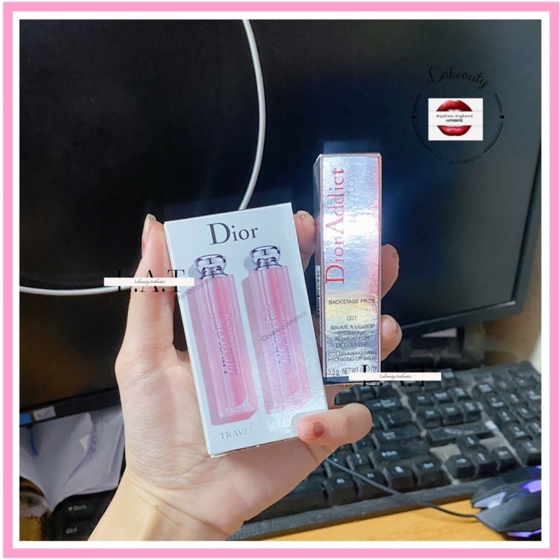 Set son dưỡng dior lip grow sẵn màu 001, 004 ( 3,5g) | BigBuy360 - bigbuy360.vn