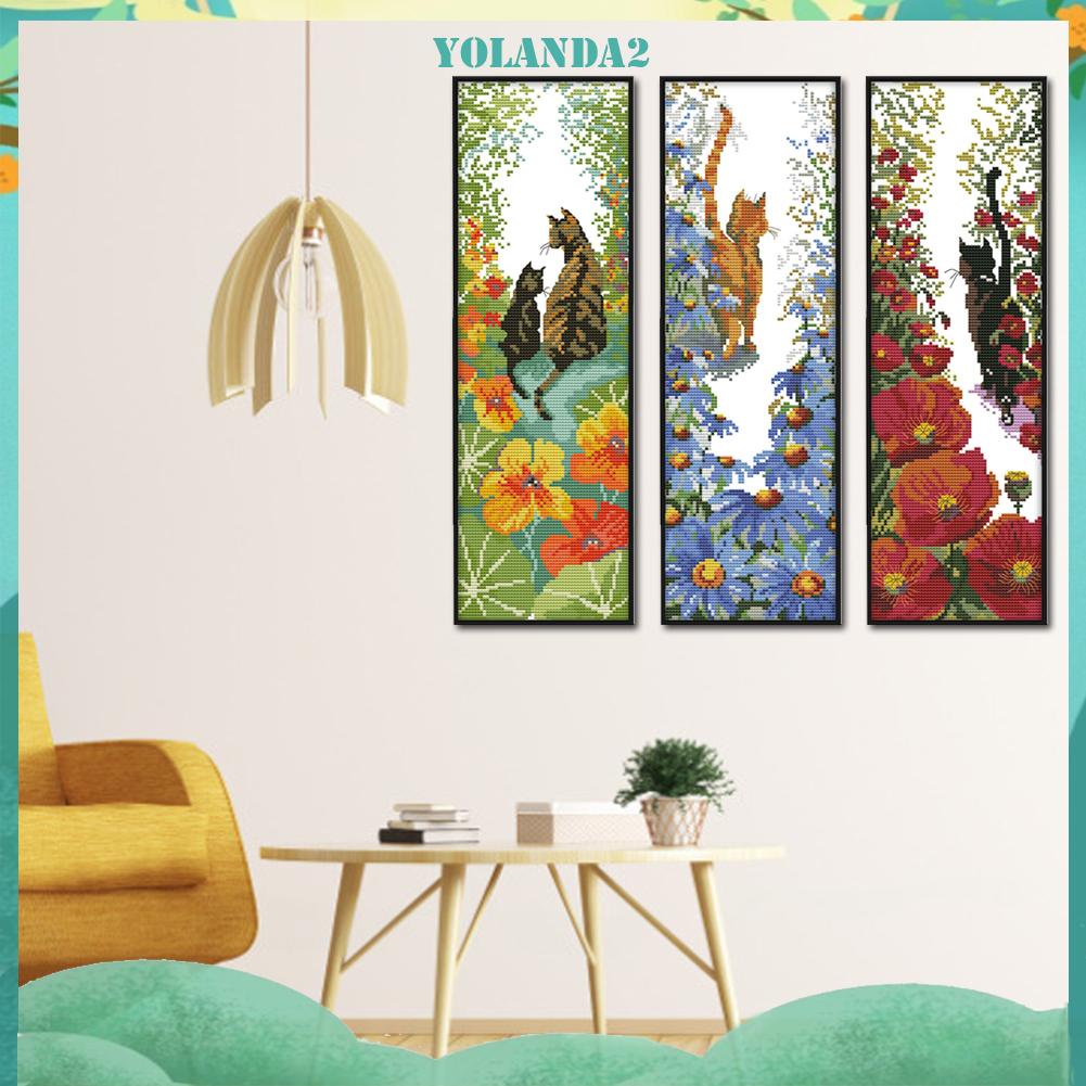 Bộ 14 Tranh Thêu Chữ Thập Họa Tiết Độc Đáo Trang Trí Tường