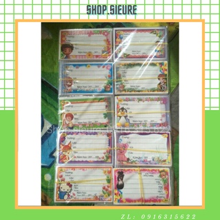 Combo 80 chiếc nhãn vở