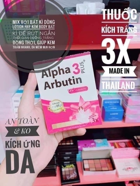 Bột dưỡng trắng da Alpha Ảbutin chuẩn Thái Lan