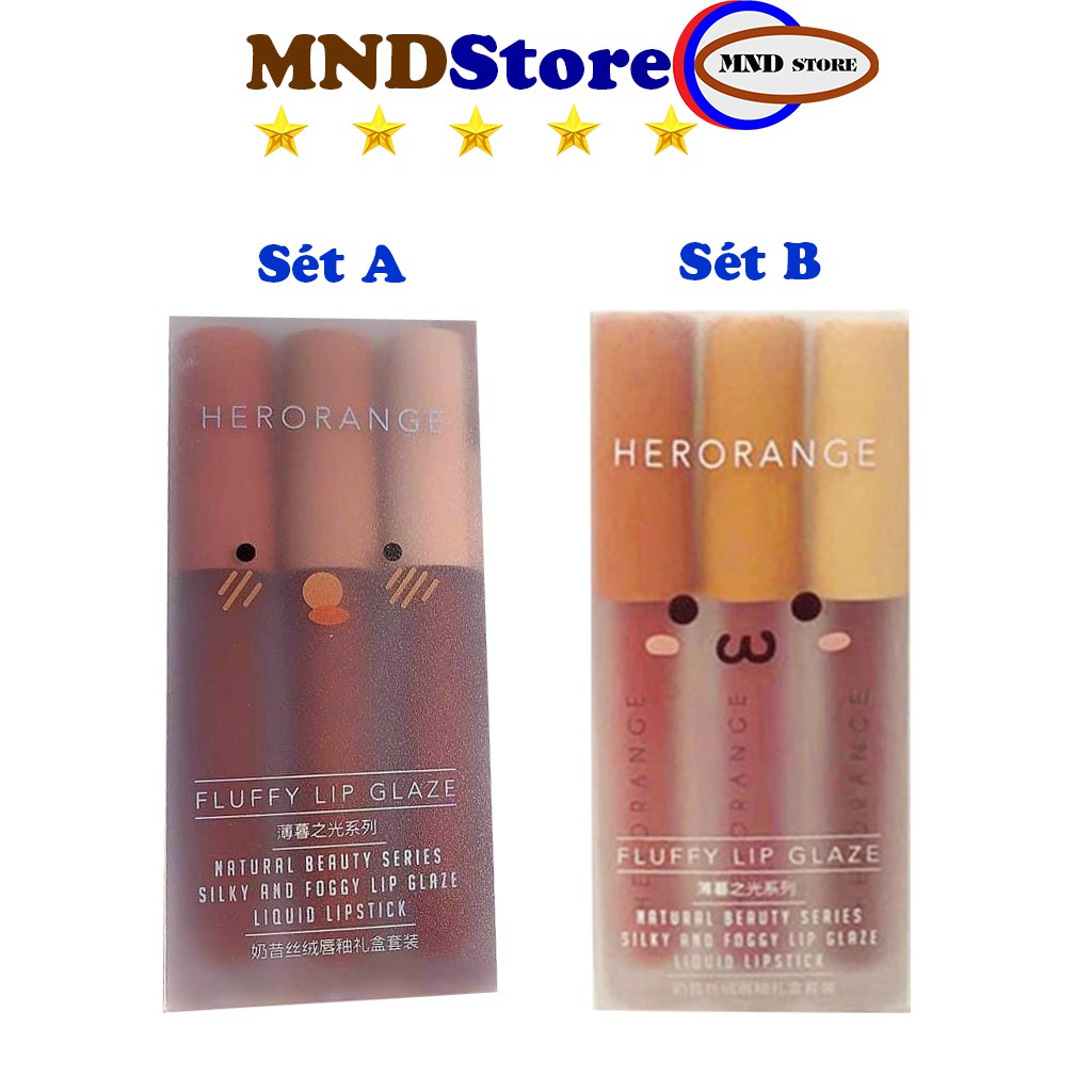 Son Kem Lì Herorange, mịn lì mềm môi căng mọng Nude Colordiary