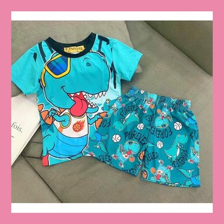 Sale! Bộ quần áo trẻ em cộc tay họa tiết 3D hoạt hình cho bé thun lạnh mát,nhẹ và thấm hút mồ hôi,hàng loại 1  (CT10)